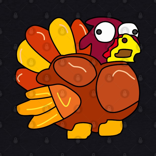 Chicken Turkey (eyes that look to the right, left and facing the right side) - Thanksgiving by LAST-MERCH